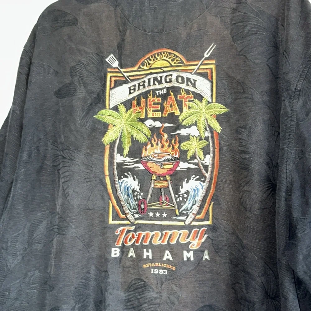 Tommy Bahama Bring on the Heat Graphic Silk Short-Sleeve Shirt Sz. XXXL - Picture 10 of 11